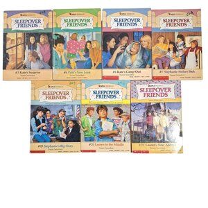 7 Sleepover Friends Book Lot Susan Saunders #s 3 4 6 7 15 20 28 Vintage